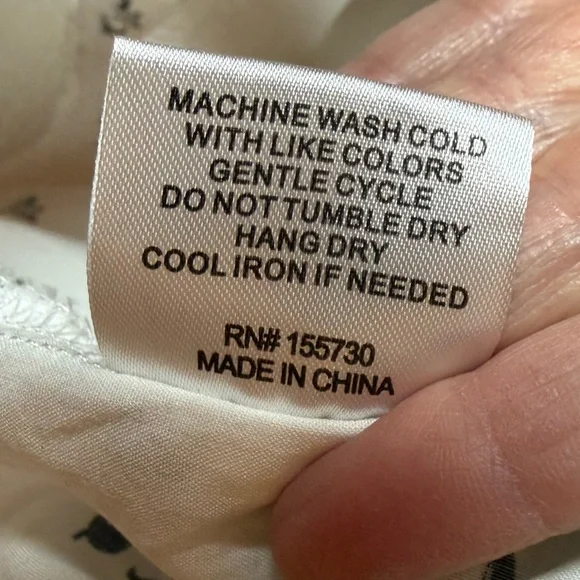 Jane & Delancey Boston Terrier Dog Print Button Down Top White Black Size XL - Picture 12 of 14